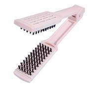 Baluue Brosse à Cheveux De Voyage Compacte Brosse Lissante De Peigne Pour Cheveux Outil De Coiffage Réduit Frisottis Couleur Rose