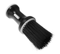 Baluue Brosse à Cheveux Plumeau de Coiffeur Compacte Poils Doux pour Hommes Nettoyage Frange et Cou Usage Salon Coiffure Noir