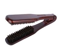 Baluue Brosse Lissante Anti-statique Poils De Crin Outil De Coiffure Pour Cheveux Raides Et Bouclés Brosse à Double Face Pour Salon Et Usage Personnel