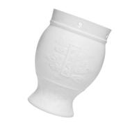 Baluue Brûleur à Moxa en Céramique Portable Blanc Mat Porte-Cône Moxa Réservoir de Chaleur Intégré Coupelle de Moxibustion pour Usage Domestique Adapté à la Thérapie de Chaleur