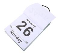 Baluue Calendrier Mural Détachable 2026 - Agenda Journalier Compact Grandes Dates Claires Format Vertical Minimaliste Vert Calendrier Scolaire et Bureau à Domicile Outil de Suivi et