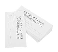 Baluue Carnet de Chèques Personnel 12 Exemplaires Blanc Registre de Transactions Bancaires Vierge Grand Livre du Compte Courant Format Portable pour Suivi Précis des Opérations