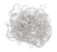 Baluue Chaîne de Strass Cristal à Griffe Argentée pour Couture et Bijoux DIY Ornements Brillants pour Décoration et Accessoires de Mode