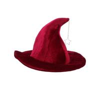 Baluue Chapeau de Sorcière Femme Pendentif Étoile, Polyester pour Fête Halloween et Performance Scène, Accessoire Costume Unique et Mystérieux