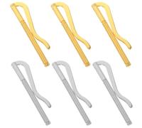 Baluue Clip en Alliage 75mm, Lot de 6, pour Portefeuille Homme | Pièces de Rechange pour Portefeuille à Deux Volets, Maintien Ferme, Style Classique