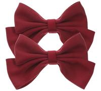 Baluue Clips à Chaussures Accessoires Élégants en Tissu et Alliage Nœud Décoratif 2 Pièces Amovibles pour Soirée de Gala ou Fête pour Chaussures et Foulards