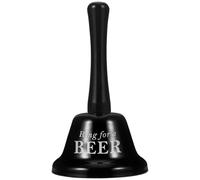 Baluue Cloche à Lettres Métallique Noire Cloche pour Enterrement de Vie de Garçon Son Clair et Net Portable pour Fête et Restaurant