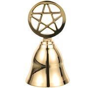 Baluue Cloche à Main Laiton pour Rituel et Divination Poignée Ergonomique Cloche Appel pour Cérémonie de Tarot et Restaurant Décorative et Fonctionnelle