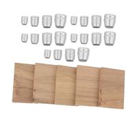 Baluue Coffret de Coins en Fer Argenté pour Hache avec Maintien Serré Tête et Support, pour Projets de Menuiserie et Réparation D'outils Forestiers