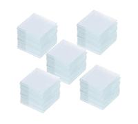 Baluue Coffret De Lames De Microscope Carrées 20x20mm Lot De 500 En Verre Transparent Pour Études Et Analyses En Laboratoire