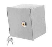 Baluue Coffret Électrique Mural Étanche Acier Inoxydable avec Serrure Boîte de Jonction Externe pour Prise de Recharge Voiture Électrique Protection Intempéries Installation Facile pour
