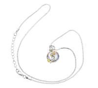 Baluue Collier Licorne pour Fille avec Pendentif Cristal de Couleurs Brillant Accessoire Mode pour Anniversaire Noël et Rentrée Scolaire Cadeau pour Fillettes