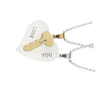 Baluue Collier pour Couples Pendentif Créatif Bijou Cadeau sans Marque Accessoires de Cou Unisexe
