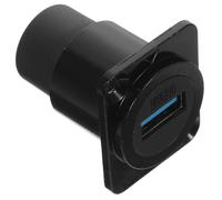 Baluue Connecteur de Panneau USB 3.0 Noir Compatible USB 2.0 en Boîtier PC et Métal, Adaptateur Coupleur pour Installation sur Panneau