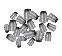 Baluue Connecteurs De Poignée Et Accessoires De Renforcement en Fer 20 Pcs pour Outils De Jardinage Et Marteaux, Adaptateurs Sécurisés Anti-Chute, Kit Renfort Manche Rond Solide