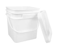 Baluue Conteneur De Rangement En Plastique Pour Linge Seau Carré De 10 L Couvercle Refermable Pour Lingettes Et Lingettes