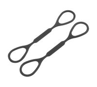 Baluue Corde de Remorquage pour Trompette Petite Taille en Silicone Noir Accessoire Élastique pour Tube Vocal d'Instrument à Vent Fixation Résistante pour Modification de Voix Usage