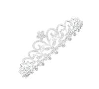 Baluue Couronne Alliage Avec Cristaux Pour Mariage Diadème Élégant Pour Mariée Accessoire De Tête Forme De Fleurs Accessoire De Fête