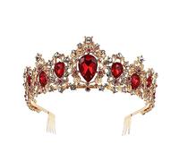 Baluue Couronne De Cristal Avec Peigne Pour Mariée Tiare Élégante Avec Strass Pour Accessoires De Cheveux De Mariage Pour Cérémonies Et Fêtes