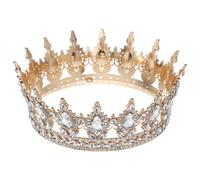 Baluue Couronne De Reine Pour Femme Couronnes Et Diadèmes De Mariage En Strass Cristal Accessoires Pour Cheveux Bal D'Anniversaire Costume Cérémonie Accessoires Photo Fête