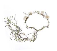 Baluue Couronne Rose Pour Mariage Diadème Élégant Pour Fête Et Photographie Accessoire De Mariée Avec Fleurs Réalistes Et Colorées