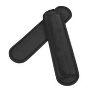 Baluue Coussinets D’Épaules Professionnels en Tissu Oxford Noir Coussinets de Bretelles Confortables et Portables 1 Paire Fixation Auto-Agrippante Accessoires pour Paquet à Dos