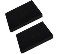Baluue Coussinets D'isolation Acoustique Pack de 2 Pièces Support Stable et Prévention des Vibrations en Mousse Pu Noir pour Caisson de Basses 10 Pouces pour Haut-parleurs Audio