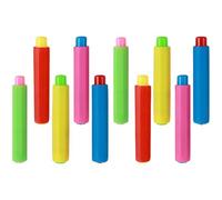 Baluue Couverture de craie colorée réglable en plastique PP, paquet de 25, pour enseignant, protège la craie et garde les mains propres maison, au bureau et à l'école Plusieurs styles