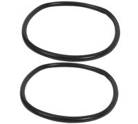 Baluue Couvre-poignées en Silicone Noir pour Anneaux de Poussée de Roue Arrière de Fauteuil Roulant Manuel, Facile à Installer, Sécurité Optimale pour Transferts Quotidiens en Intérieur