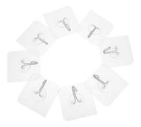 Baluue Crochet Adhésif Puissant Installation Facile sans Trace, pour Salon et Chambre 8 Pièces Transparent en Pvc Crochet Mural Moderne et Délicat