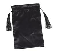 Baluue de Rangement Multifonction à Cordon Noir avec Pompons Trousse de Toilette Compacte pour Voyage et Organisation des Cosmétiques