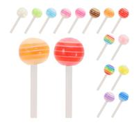Baluue Décorations pour en Résine Accessoires Manucure Créatifs et Pratiques 50 Pièces Forme Sucette Couleur Aléatoire pour Usage Personnel et Professionnel