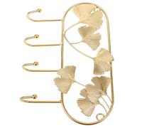 Baluue Delicate Iron Wall Hook With 4 Hooks, Multipurpose Coat And Hat Rack For Towels, Strong Bearing Capacity Metal Hanger For Bathroom And Dressing Area
