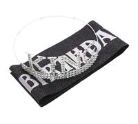 Baluue Écharpe et Couronne d'Anniversaire pour Homme, Coffret Fête Roi Diadème Argenté et Strass Noirs, Accessoires Cheveux Réutilisables pour Décoration Anniversaire, Tenue Cérémonie