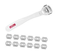 Baluue Éliminateur de Callosités des Pieds Râpe Coupante 20 Lames Acier Inoxydable Manche Ergonomique pour Éliminer Peau Dure Cuticules Cors Usage Domestique