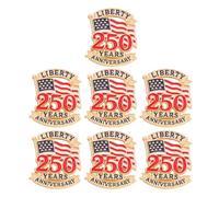 Baluue Ensemble de 7 Broches Commémoratives Aux Couleurs Du Drapeau Américain - Broches Émaillées Commémoratives Du 250e Anniversaire Des États- - Bijou Patriotique pour La Fête Nationale