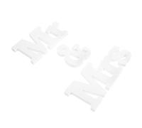 Baluue Ensemble de Panneaux de Table Mr Mrs en PVC Léger et Stable, Décoration Rustique pour Mariage, Ornement Artisanal pour Centre de Table, Usage Intérieur et Réception, Accessoire