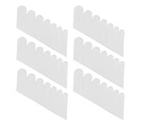 Baluue Enveloppe pour Ongles en Soie Adhésive Blanche, Protège-ongles Élégant, 6 Feuilles, Adhère aux Courbes des Ongles pour Manucure Soignée