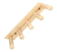 Baluue Étagère Murale pour Chat en Bois 5 Marches, Plateforme d'escalade et Repos, Accessoire Intérieur pour Petits Animaux et Cochons d'Inde