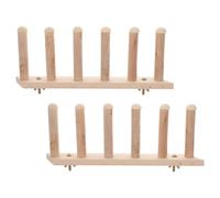 Baluue Étagères Murales à Chat 2 Pièces Escalier Multi-Niveaux en Plastique Beige Mobilier pour Chats Domestiques Intérieur Plateforme de Saut