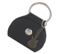 Baluue Étui à Médiators avec Porte-Pick Métallique Pratique pour Guitare Électrique en Cuir PU et Paquet de Ramassage Facile à Ouvrir pour Autres Petits Objets, pour Présents Musiciens