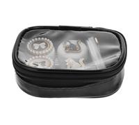 Baluue Étui Lentilles de Contact Double Compartiment Boîte de Rangement pour Lentilles de Contact Légère et Compacte Motif Chat Mignon Usage Voyage et Quotidien Accessoire Santé Visuelle