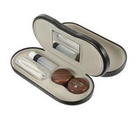 Baluue Étui Lunettes Cuir PU Multifonction Étui Rigide et Portable Boîte Rangement Lunettes pour Voyage et Protection Antirayures pour Verres Organisateur Double Usage