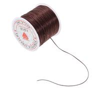 Baluue Fil Élastique Extensions De Cheveux 0,6 Mm Plat Marron Maintien Invisible Résistant Pour Coiffures Diy Perles Et Créations Personnalisées Logement Confortable