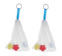Baluue Filet Moussant Pour Savonnette Visage Mousse Nettoyante 2 Pièces Petite Taille Pochettes à Savonnette Pratiques Pour Peaux Variées Trou Suspendre Pour Usage Quotidien