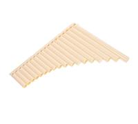 Baluue Flûte de Pan Éducative Tubes Beige pour Débutants Instrument à Vent Traditionnel Enseignement Musical Garçon Fille
