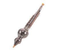 Baluue Flûte Hulusi en Calebasse si Bémol Instrument à Vent Traditionnel Chinois à Trois Notes Plaquage Cuivre Légère et Portable pour Débutants Pratique Musicale et Spectacles