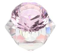 Baluue Gobelet Cristal pour Nail Art avec Couvercle Bol Hexagonal Translucide Rose 1 Pièce Coupe Liquide pour Manucure Professionnelle Accessoire Manicure Précis et Portable