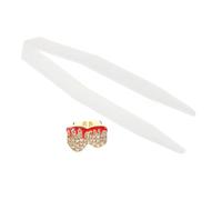 Baluue Grills Hip Hop Cuivre avec Pierre Brillante pour Halloween Accessoires Dentaires Unisexes pour Hommes et Femmes Décoration de Dents Vampire pour Fête