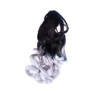Baluue Hair Gradient Wig with Tiger Mouth Clip Cosplay Accessory for Parties and Halloween